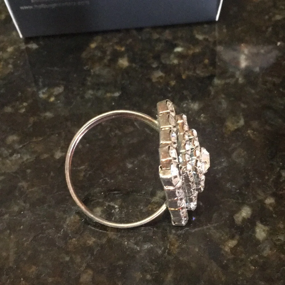 Crystal Napkin Rings Set of 4